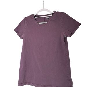 Duluth Trading Co Purple Short Sleeve T-Shirt Crew Neck
